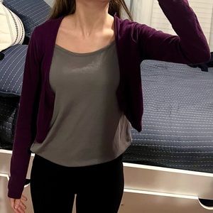 Purple Toumai size 1 in women’s sweater, great condition, dress sweater